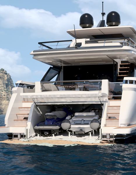 Ferretti 860 2026 iç mekan 2