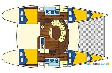 Lagoon 380 2017 iç mekan 1