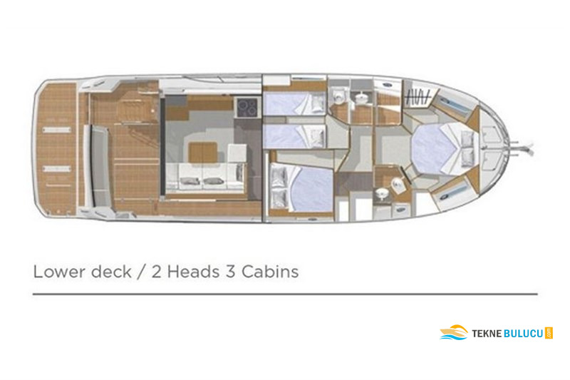 Beneteau Swift Trawler 47 2026 iç mekan 1