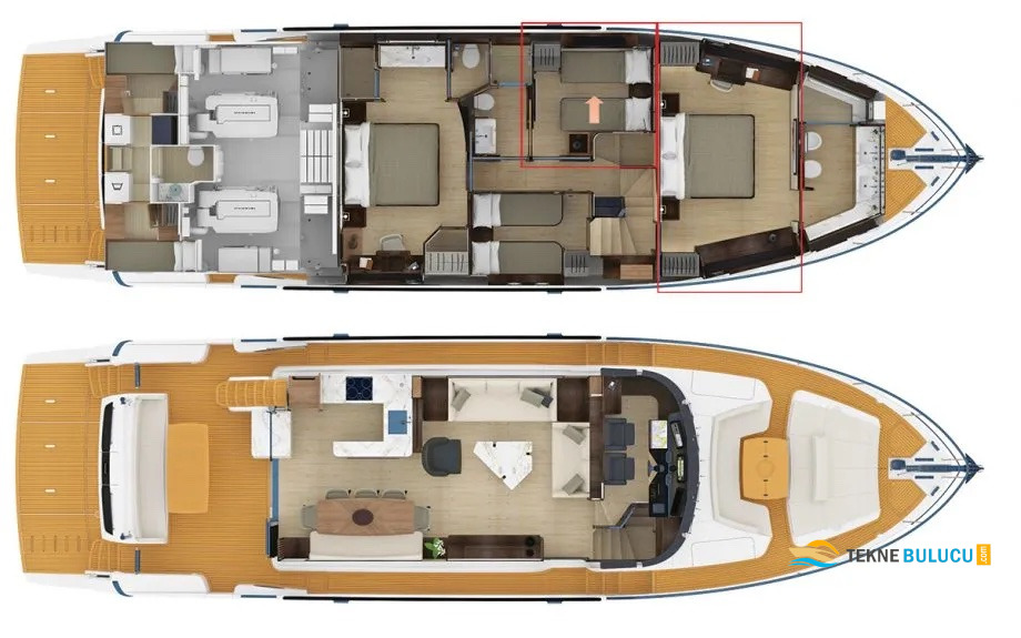 Absolute Navetta 68 2023 iç mekan 1