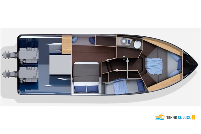 Galeon 360 Fly 2019 iç mekan 1