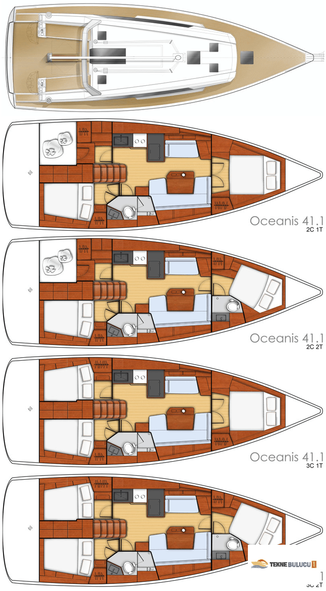 Beneteau Oceanis 41 2018 iç mekan 2