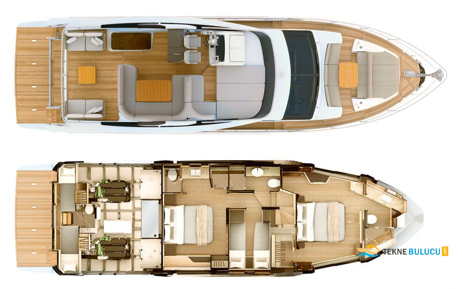 Absolute 56 Fly 2015 iç mekan 2