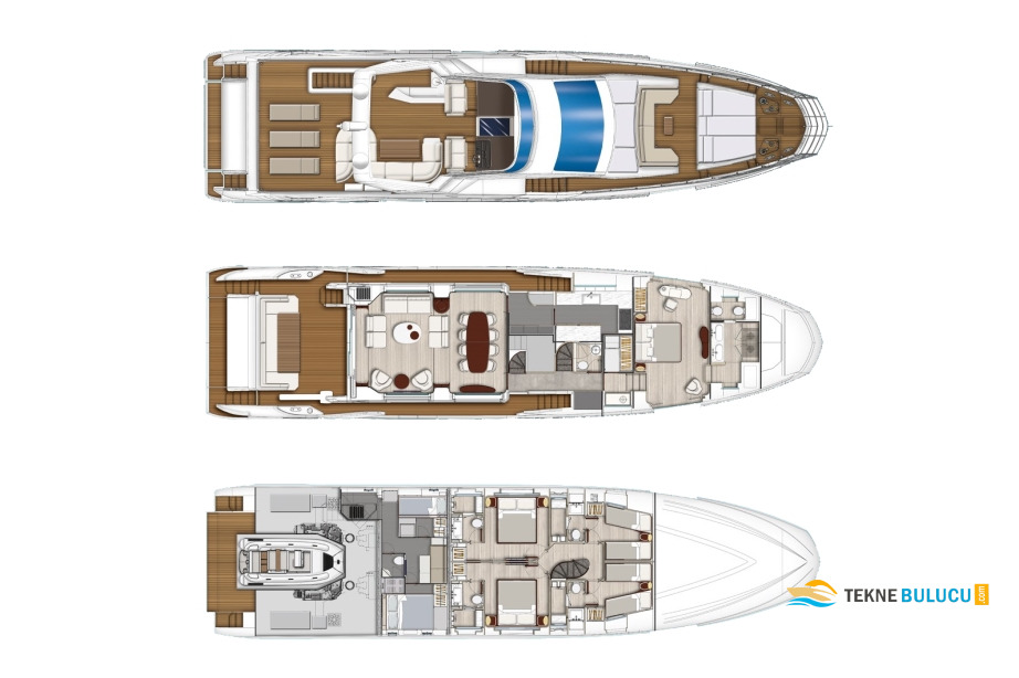 Azimut Grande 27 Metri 2025 iç mekan 3