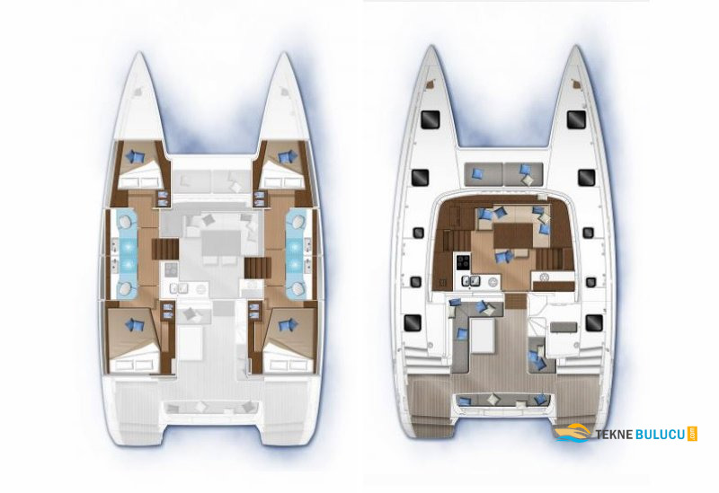 Lagoon 40 2017 iç mekan 3