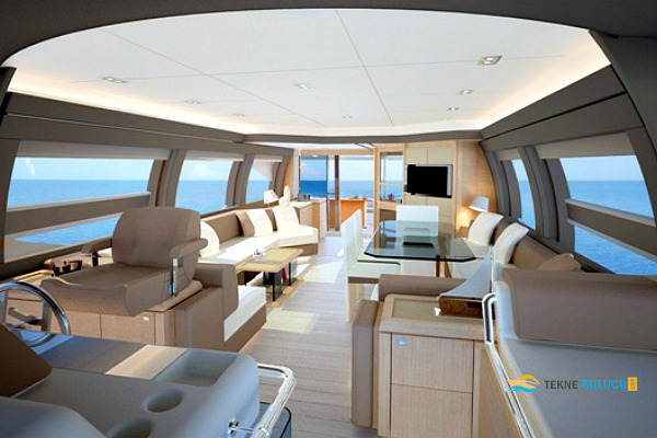 Ferretti 690 2013 iç mekan 1