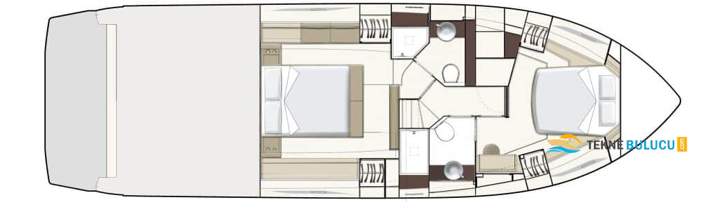 Ferretti 450 2016 iç mekan 2