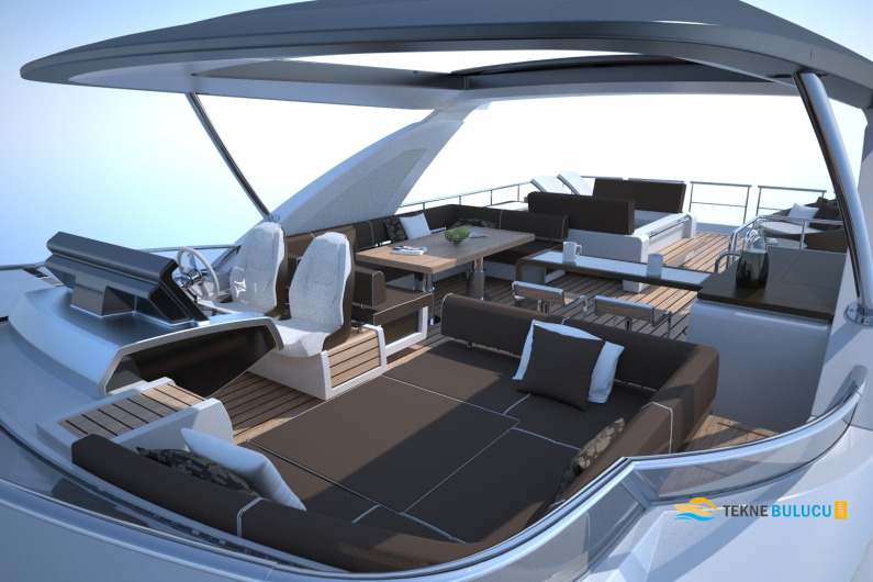 Azimut 80 Fly 2013 iç mekan 1
