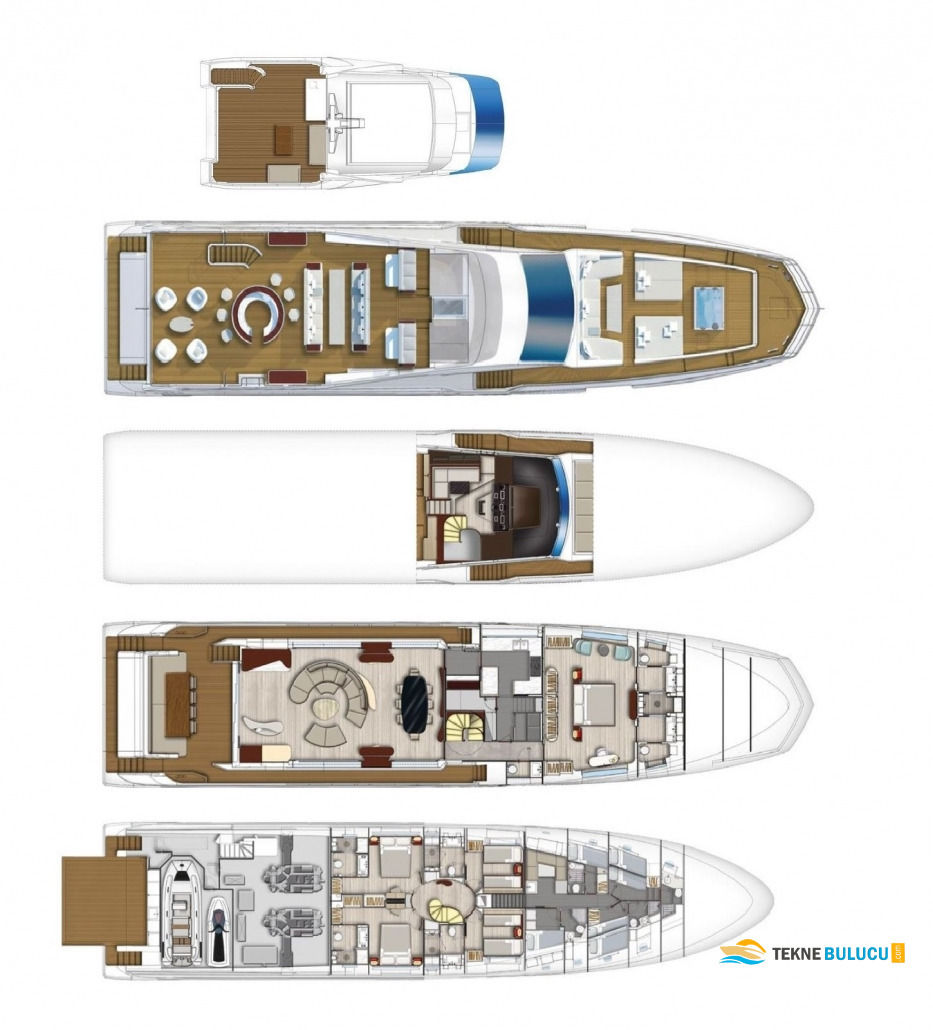 Azimut Grande 35 Metri 2024 iç mekan 3