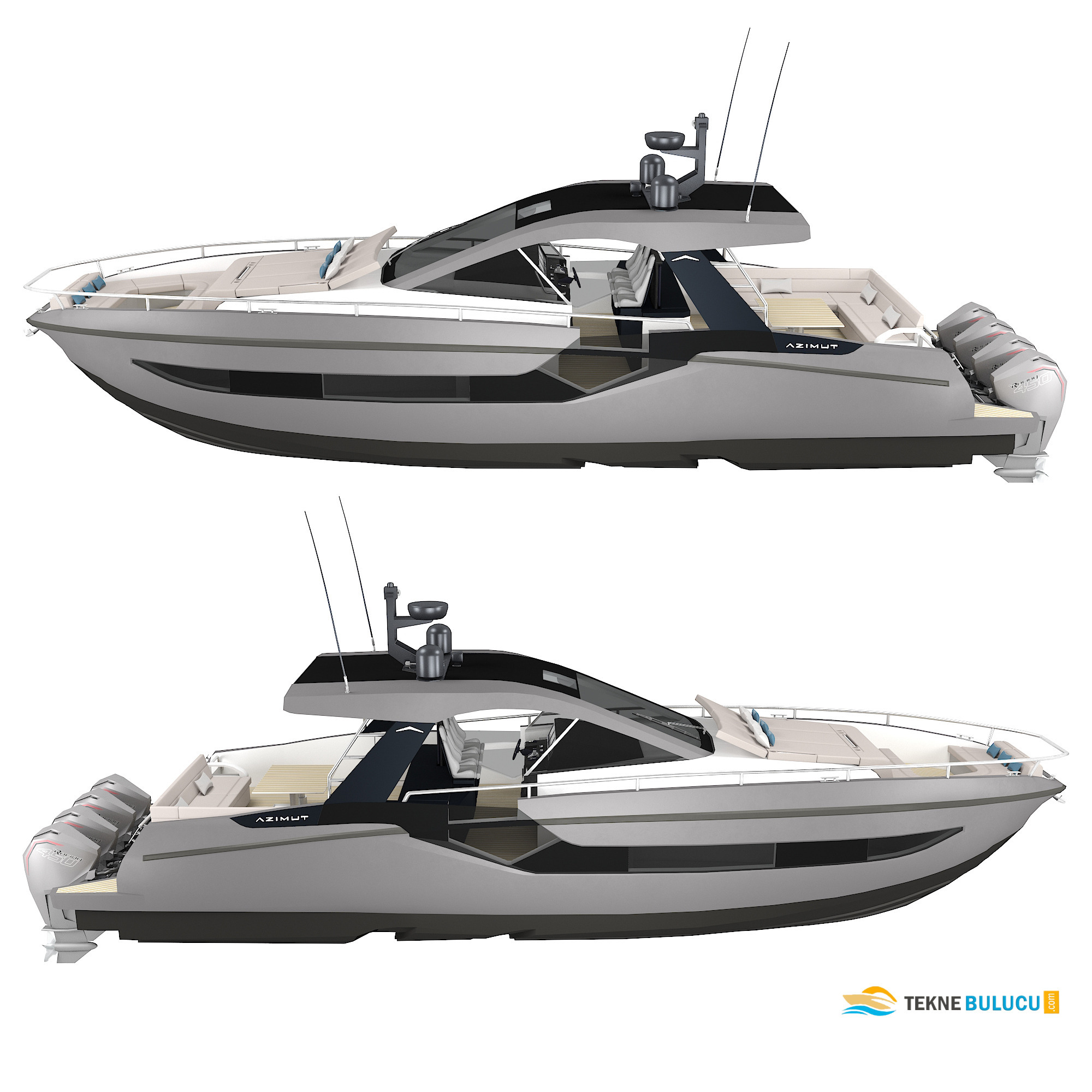 Azimut Verve 47 2024 iç mekan 1