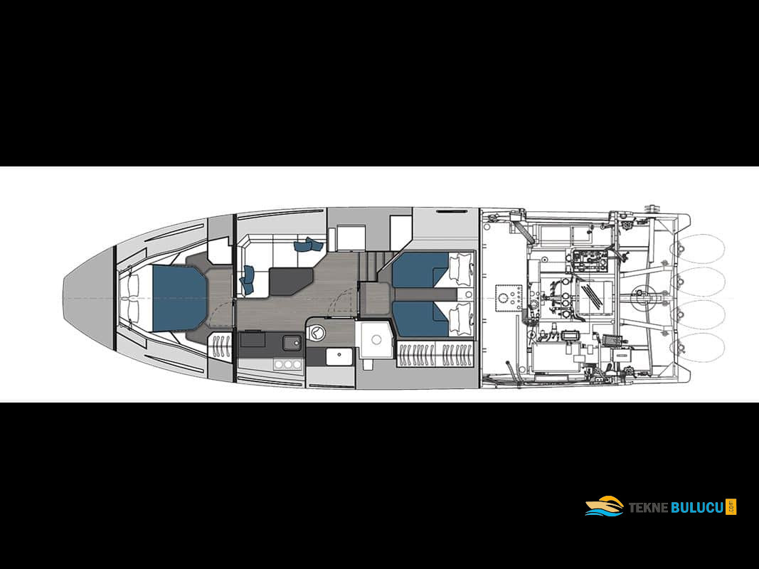 Azimut Verve 47 2024 iç mekan 2