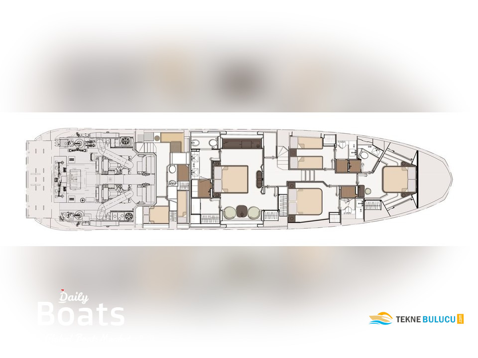 Azimut Grande 44 Metri 2024 iç mekan 1